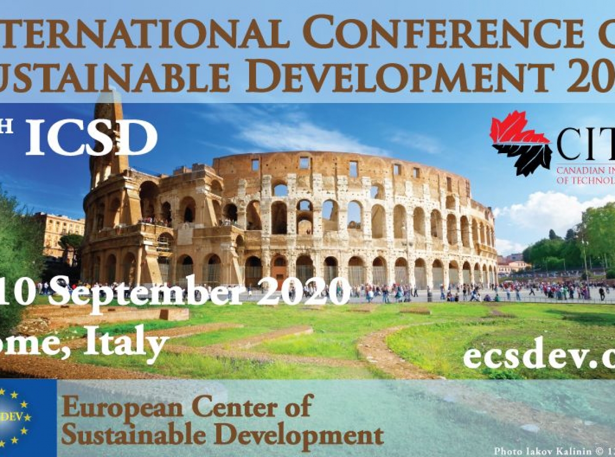 ICSD 2020 : 8th International Conference on Sustainable Development